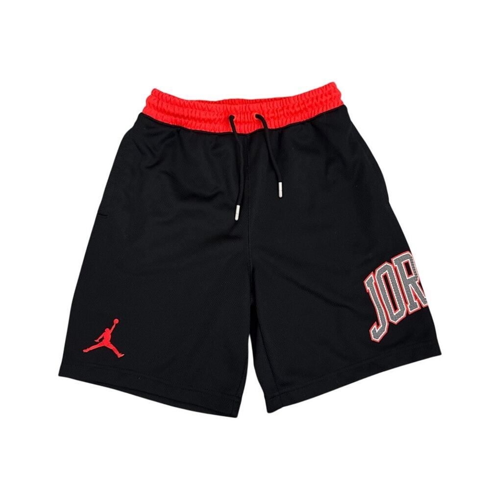Jordan Retro Home and Away Athletic Shorts Black Orange Youth Large 12/13